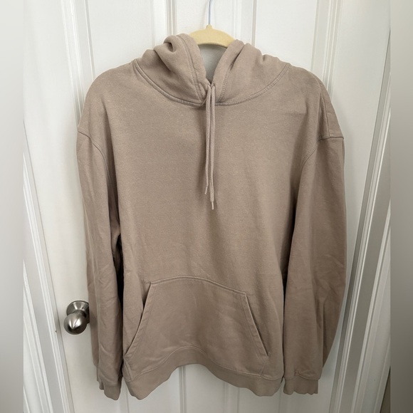 H&M Other - H&M Relaxed Fit Comfy Tan Hoodie Sweatshirt Men’s XL